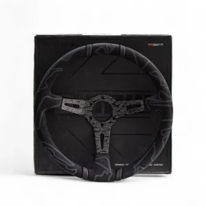 MOMO ULTRA BLACK EDITION STEERING WHEEL ALCANTARA BLACK INSERT - 350MM